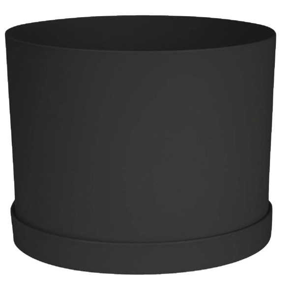 Bloem Mathers Collection 8 In. Black Plastic Planter - Iieemm