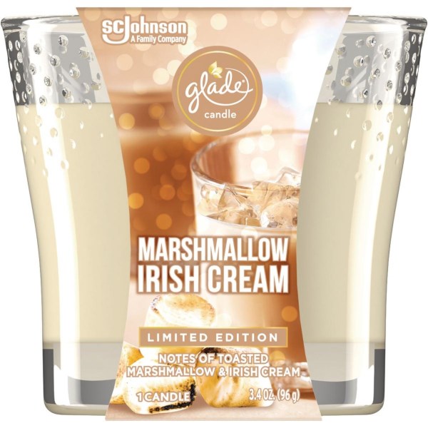 Glade 3.4 Oz. Marshmallow Irish Cream Candle - Iieemm