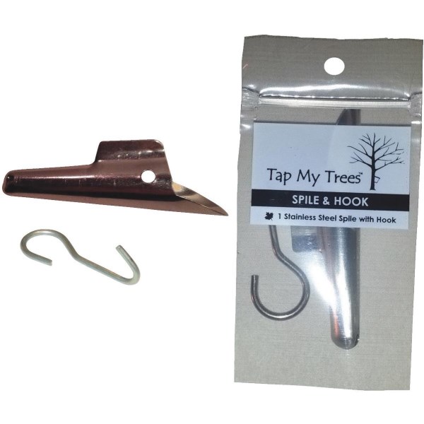Tap My Trees Maple Sugaring Stainless Steel 7/16 In. Spile & Hook - Iieemm