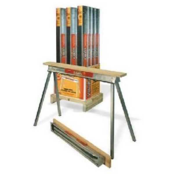 Stablemate 42 In. L Steel Folding Sawhorse, 1000 Lb. Capacity - Iieemm