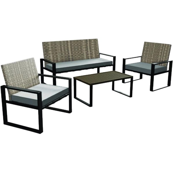 Outdoor Expressions Metro 4-Piece Chat Set - Iieemm