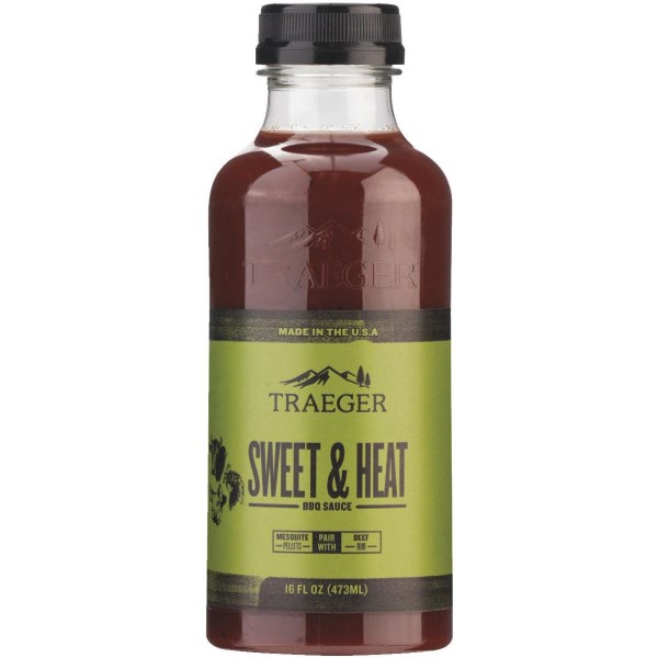 Traeger 16 Oz. Molasses & Apricot Flavor Beef, Poultry & Pork Sweet & Heat Barbeque Sauce - Iieemm