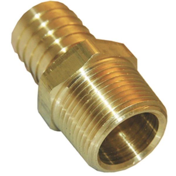 Lasco 1/2 In. MPT x 5/8 In. Brass Hose Barb Adapter - Iieemm