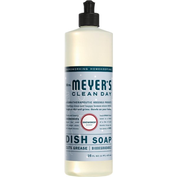 Mrs. Meyer’s Clean Day 16 Oz. Snowdrop Scent Liquid Dish Soap - Iieemm