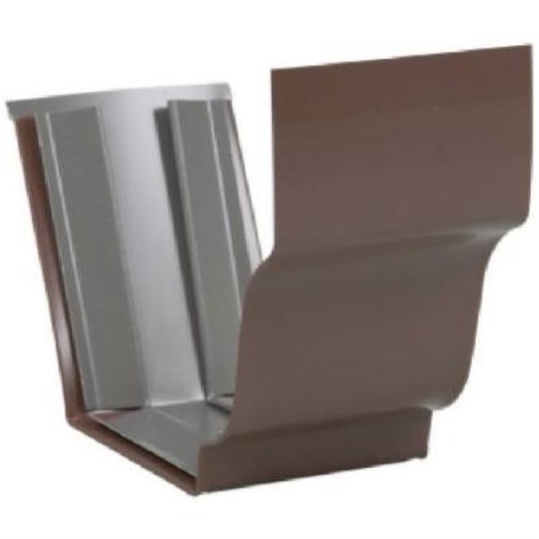 Spectra Metals 5 In. Aluminum Brown Slip-Joint Gutter Connection - Iieemm
