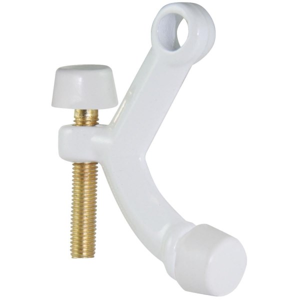 Ultra Hardware 3 In. White Hinge Pin Door Stop - Iieemm