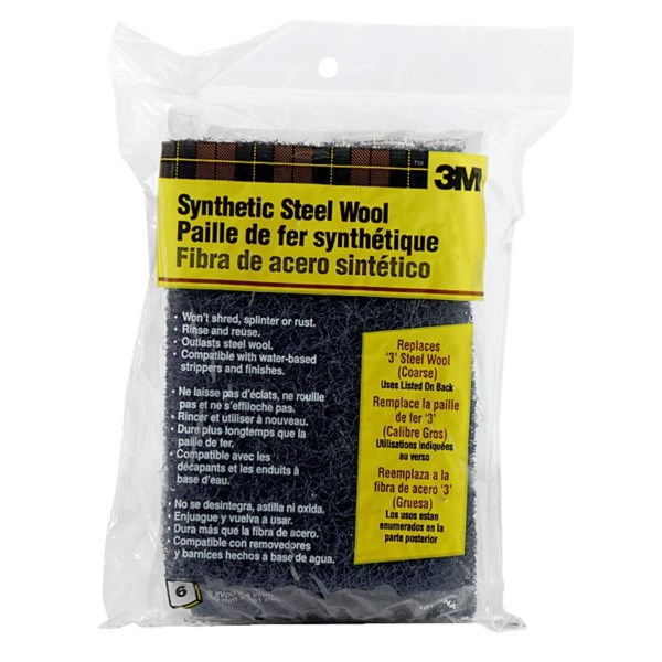 3M #3 Synthetic Steel Wool (6 Pack) - Iieemm