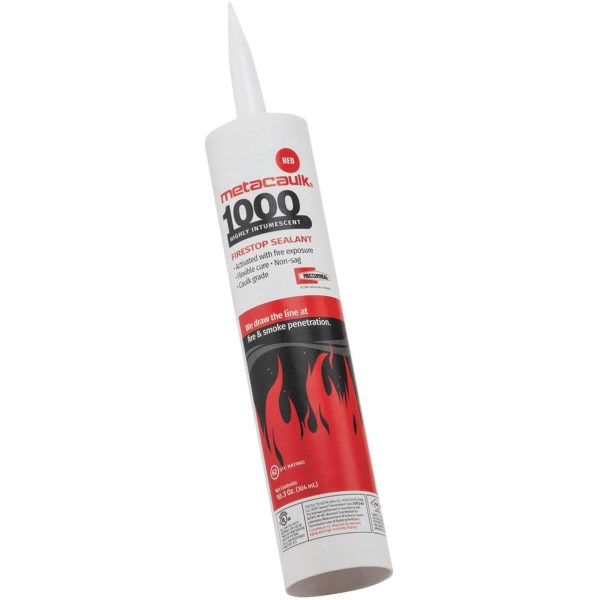 Metacaulk 1000 Red 10.3 Oz. Intumescent Firestop Sealant - Iieemm