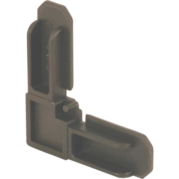 Prime-Line 3/4 In. x 5/16 In. Bronze Plastic Frame Corner (4-Count) - Iieemm