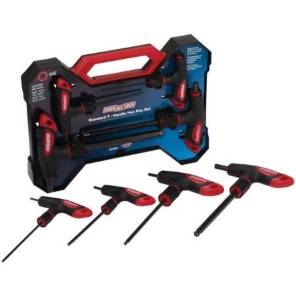 Channellock Standard T-Handle Ball-End Hex Key Set, 8-Piece - Iieemm