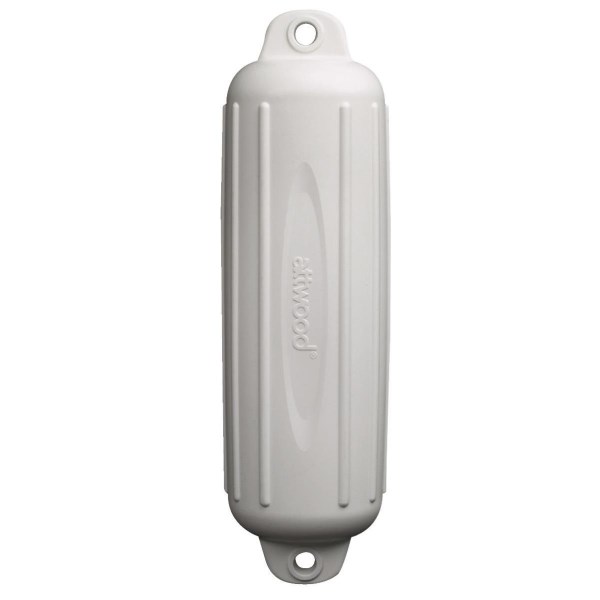 Seachoice 5-1/2 In. x 20 In. White Twin Eye Boat Fender - Iieemm