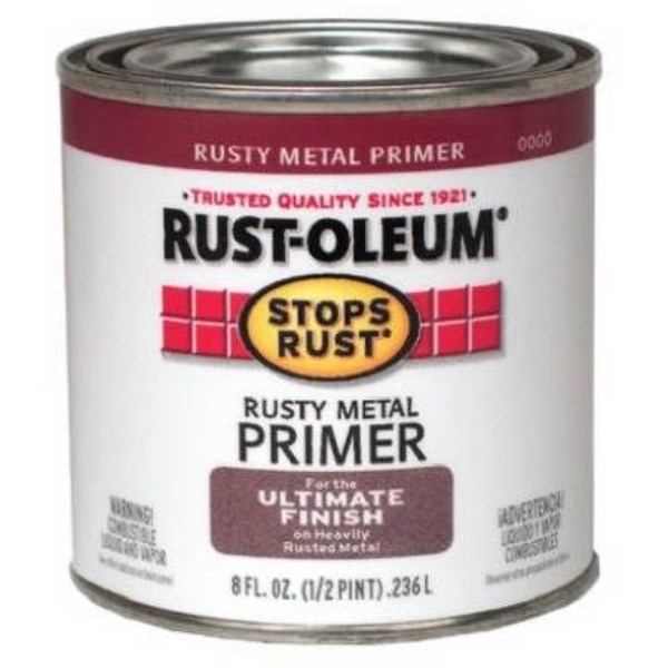 Rust-Oleum Stops Rust Rusty Metal Primer, Red/Brown, 1/2 Pt. - Iieemm