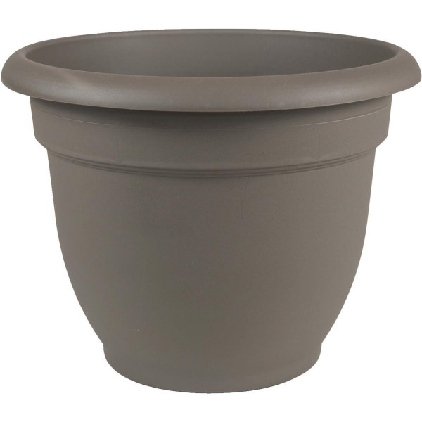 Bloem Ariana 10 In. Plastic Self Watering Charcoal Planter - Iieemm
