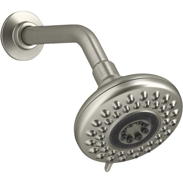 Kohler Enlighten 5-Spray Multifunction 1.75 GPM Fixed Showerhead, Brushed Nickel - Iieemm