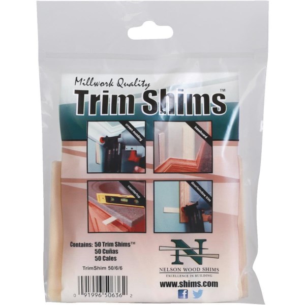 Nelson Wood Shims 3.5 In. L. Trim Shim (50-Count) - Iieemm