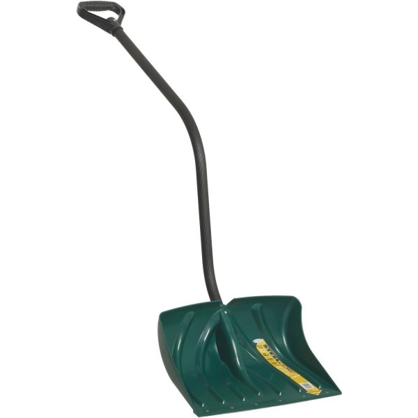 Suncast Steel Core Snow Shovel & Pusher with Steel Wear Strip and 40.5 In. Steel Handle - Iieemm