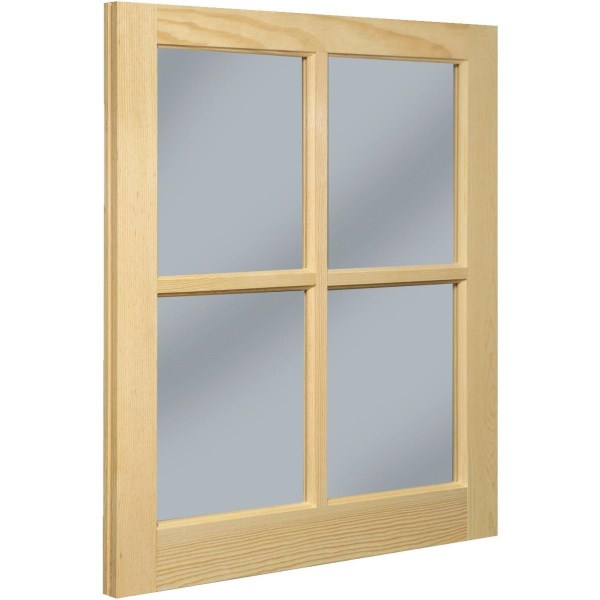 Northview Window 20 In. x 25 In. Wood 4-Lite Barn Sash - Iieemm