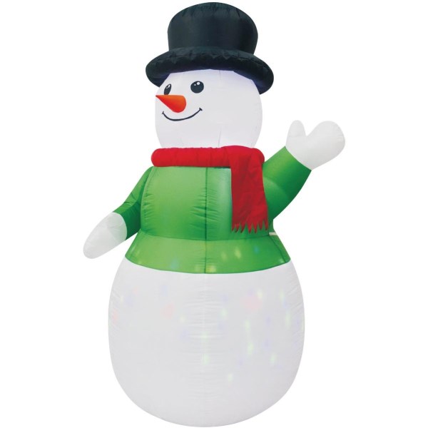 7 Ft. LED Kaleidoscope Snowman Airblown Inflatable - Iieemm