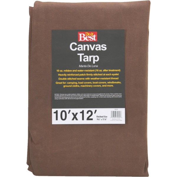Do it Best 10 Oz. 10 Ft. x 12 Ft. Canvas Tarp - Iieemm