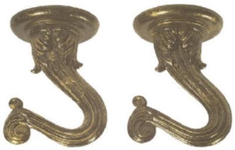 Westinghouse 1-1/2 In. Antique Brass Steel Swag Hook (2-Pack) - Iieemm