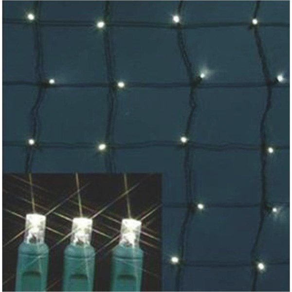 J Hofert Clear 70-Bulb M5 Twinkle LED 4 Ft. x 4 Ft. Net Light Set - Iieemm