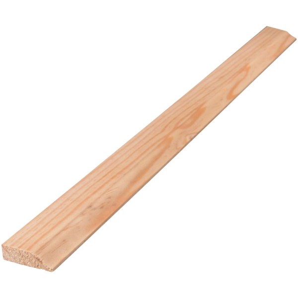 Alexandria Moulding 7/16 In. W. x 1-3/8 In. H. x 7 Ft. L. Solid Pine Colonial Stop Molding - Iieemm