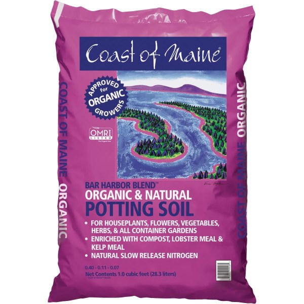 Coast of Maine Bar Harbor Blend 1 Cu. Ft. Organic Potting Soil - Iieemm