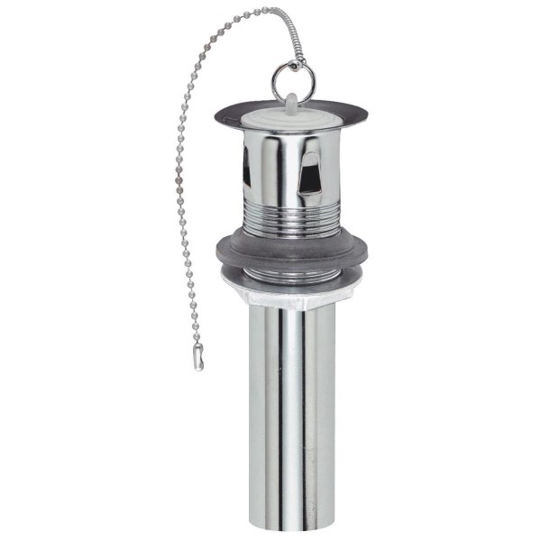 Do it 1-1/4 In. x 5 In. Chrome-Plated Brass P.O. Plug 1-Piece Bathroom Sink Drain with Overflow - Iieemm