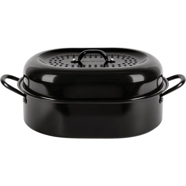 GraniteStone Diamond 18 In. Non-Stick Covered Roaster - Iieemm