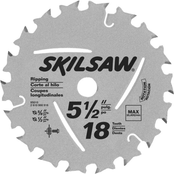 SKIL 5-1/2 In. 18-Tooth Ripping Circular Saw Blade - Iieemm