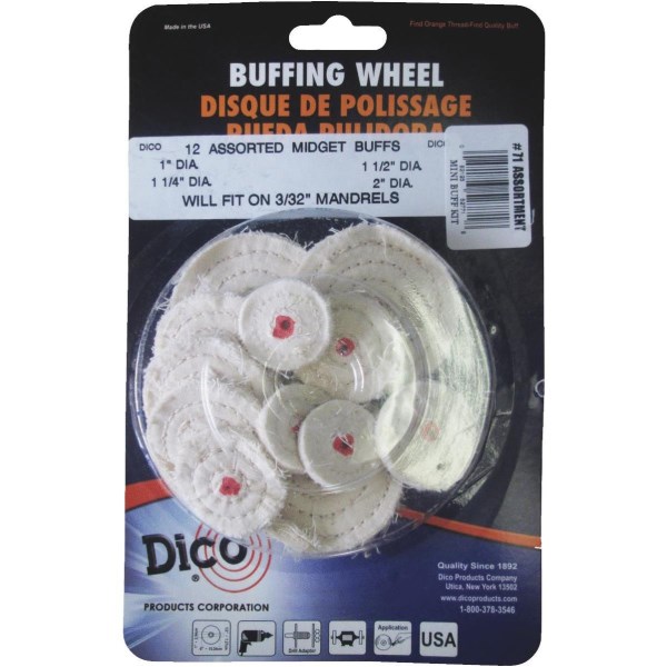Dico Assorted Buffing Wheel (12-Pack) - Iieemm