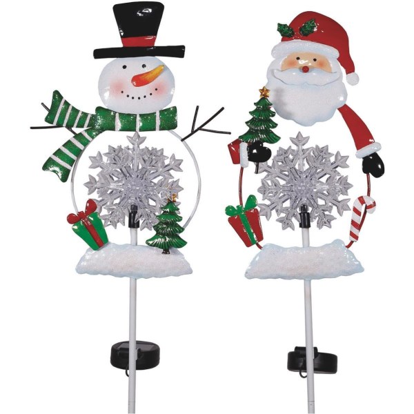 Alpine 36 In. LED Snowman/Santa Solar Stake Light - Iieemm