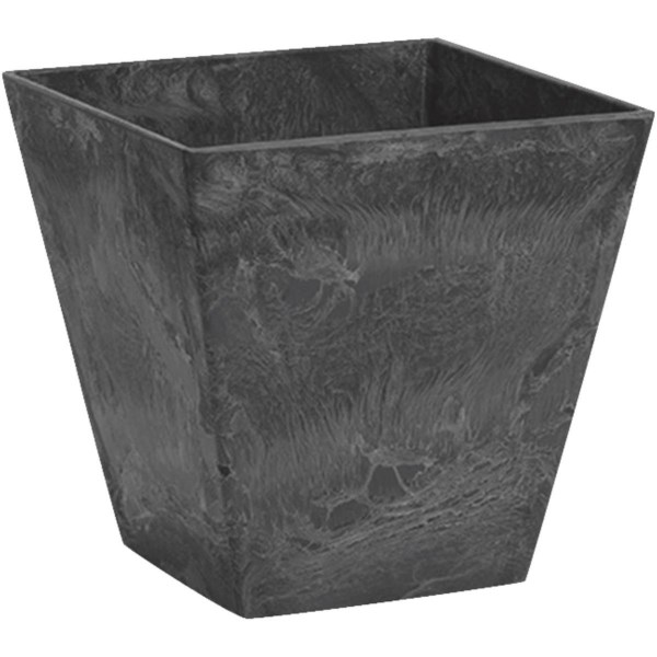 Novelty ArtStone Ella 10 In. W. x 9.75 In. H. x 10 In. L. Black Resin Planter - Iieemm