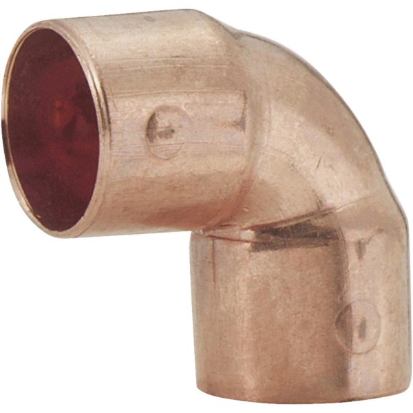 NIBCO 1/2 In. CxC 90 Deg. Close Ruff Copper Elbow (1/4 Bend) (10-Pack) - Iieemm
