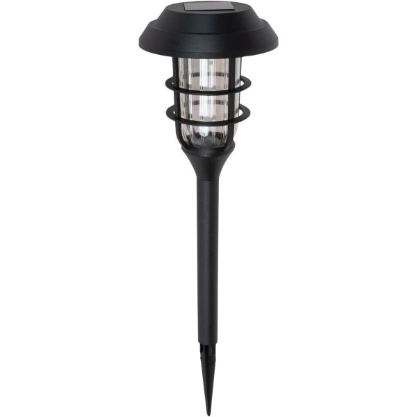 Moonrays Black 2 Lumens Plastic Solar Cage Path Light - Iieemm