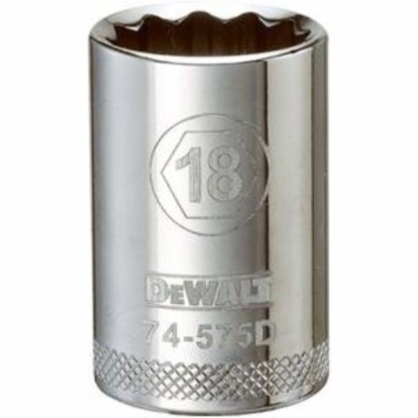 Metric Shallow Socket, 12-Point, 1/2-In. Drive, 18mm - Iieemm