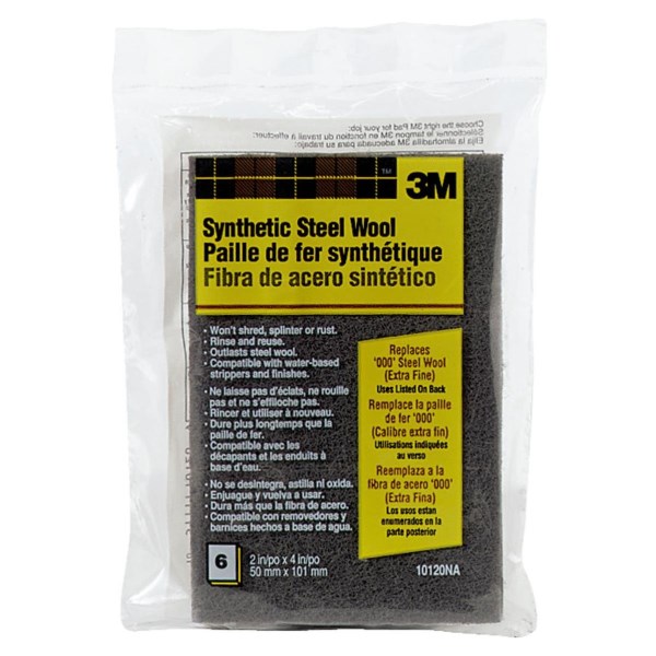 3M #000 Synthetic Steel Wool (6 Pack) - Iieemm