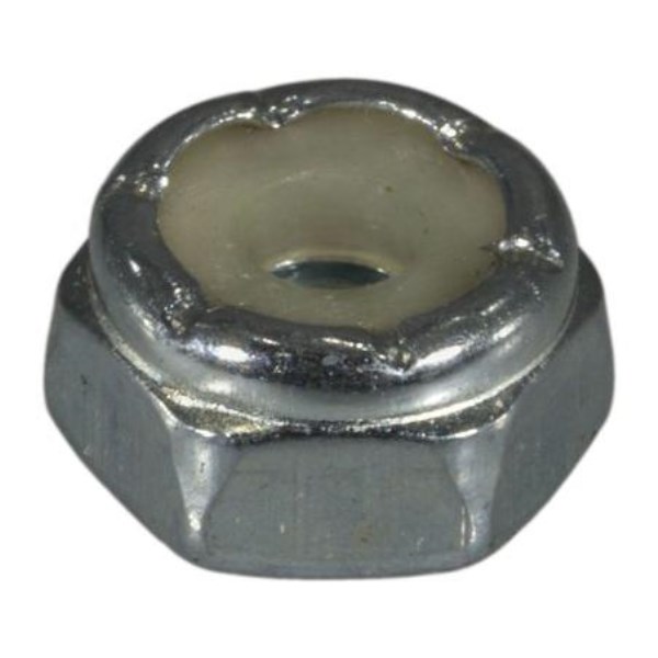 #6-32 Zinc Plated Grade 2 Steel Coarse Thread Nylon Insert Lock Nuts LNS-209 - Iieemm