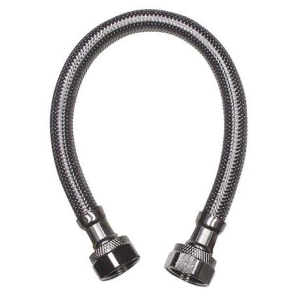 B&K 1/2 In. F X 1/2 In. F X 16 In. L Stainless Steel Faucet Connector - Iieemm