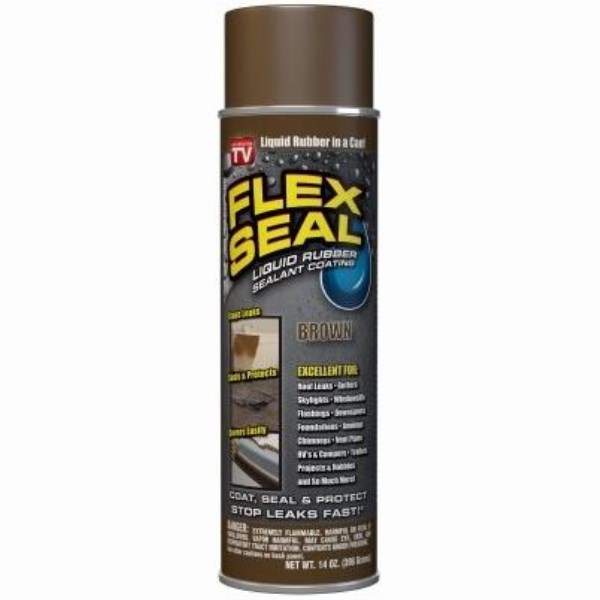 FLEX SEAL 14 Oz. Spray Rubber Sealant, Brown - Iieemm