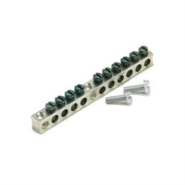 Eaton 10-Terminal BR Aluminum Ground Bar Kit - Iieemm