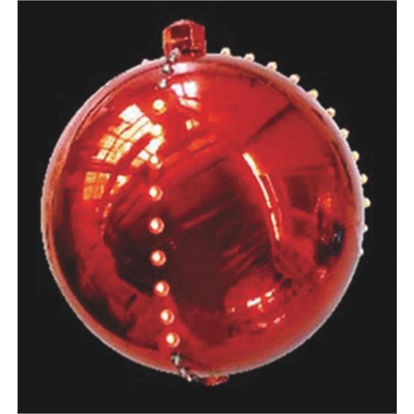 J Hofert 4 In. LED Lighted Red Falling Snowball - Iieemm