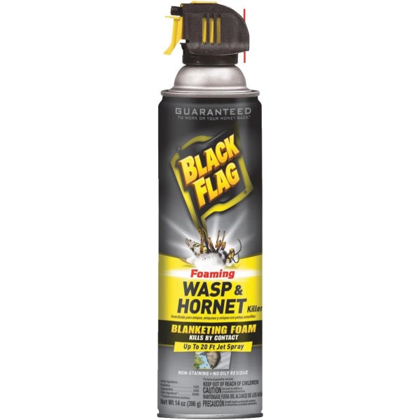 Black Flag 14 Oz. Foaming Aerosol Spray Wasp & Hornet Killer - Iieemm