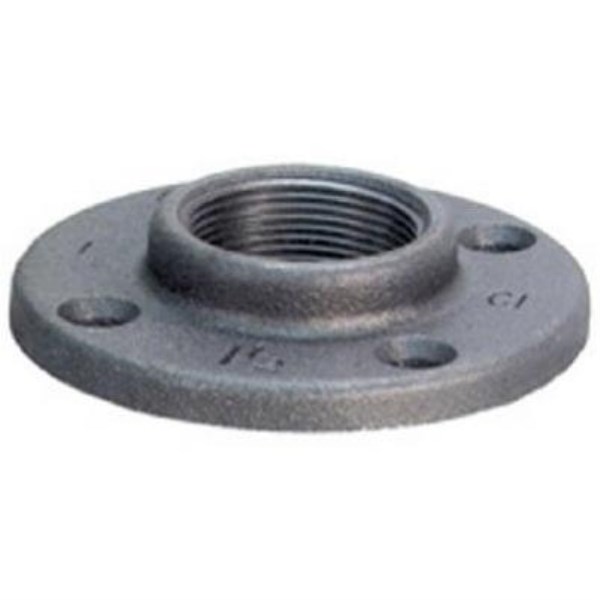 Anvil 2 In. x 4-3/4 In. Black Iron Floor Flange - Iieemm