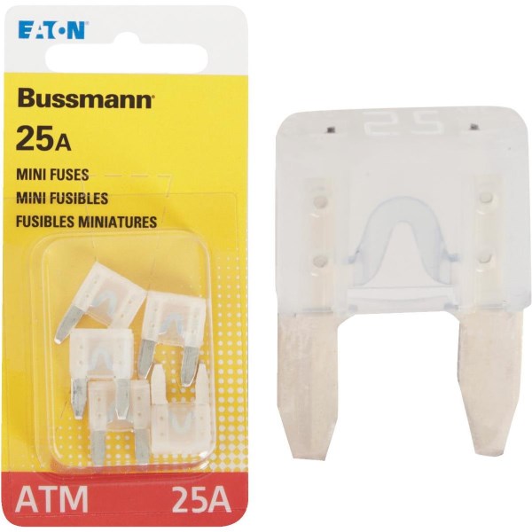 Bussmann 25-Amp 32-Volt ATM Blade Mini Automotive Fuse (5-Pack) - Iieemm