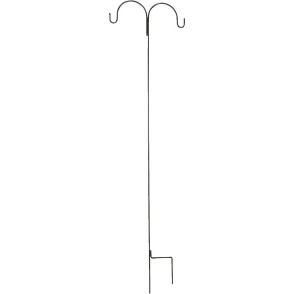 Best Garden 91 In. Bronze Wrought Iron Double Shepherd Hook - Iieemm