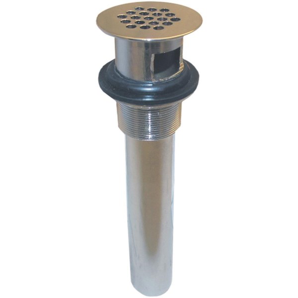 Lasco 1-1/4 In. Chrome-Plated Brass Bathroom Sink Drain with Grid Strainer - Iieemm