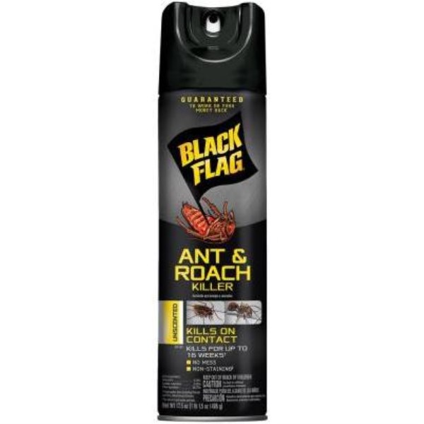 Black Flag 17-1/2 Oz. Unscented Aerosol Spray Ant & Roach Killer - Iieemm