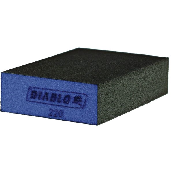 Diablo 2-1/2 In. x 4 In. x 1 In. 220 Grit (Ultra Fine) Flat Edge Sanding Sponge - Iieemm