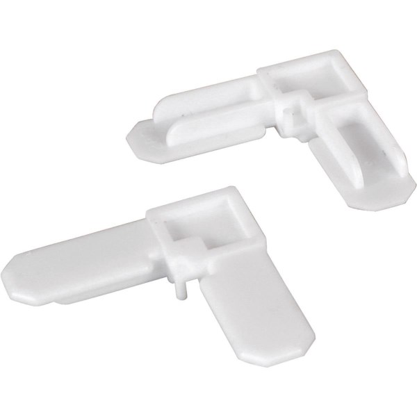 Prime-Line 3/4 In. x 5/16 In. White Plastic Frame Corner (250-Count) - Iieemm